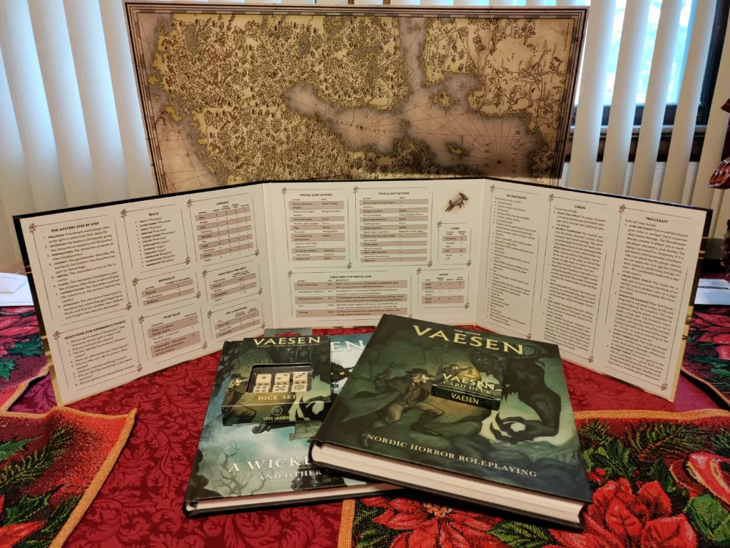 New Vaesen Screen, Maps, Dice, high quality Cards Set