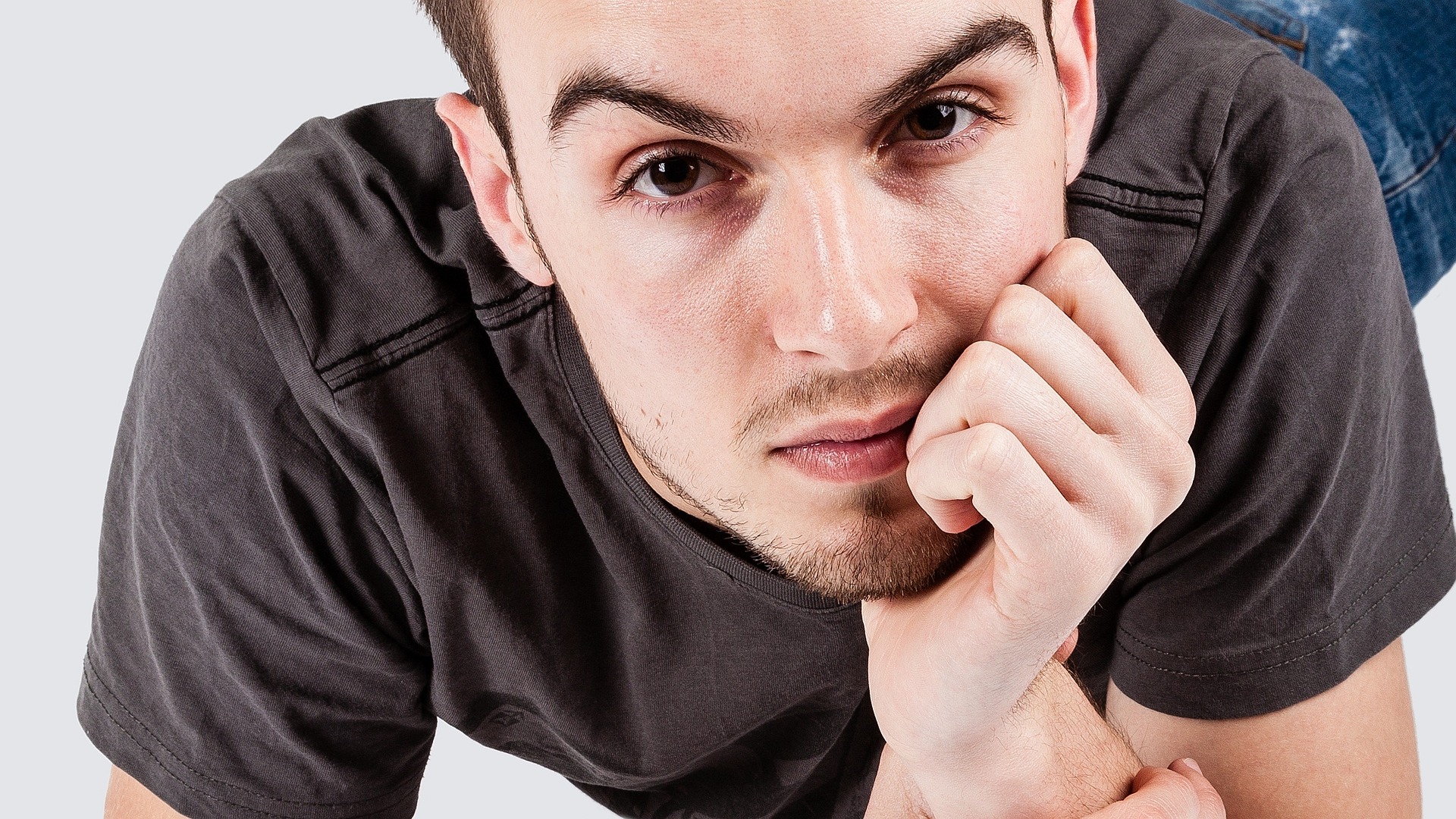 young-man-looks-bored