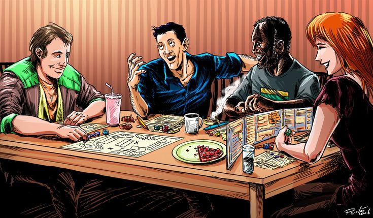 tabletop-rpg table